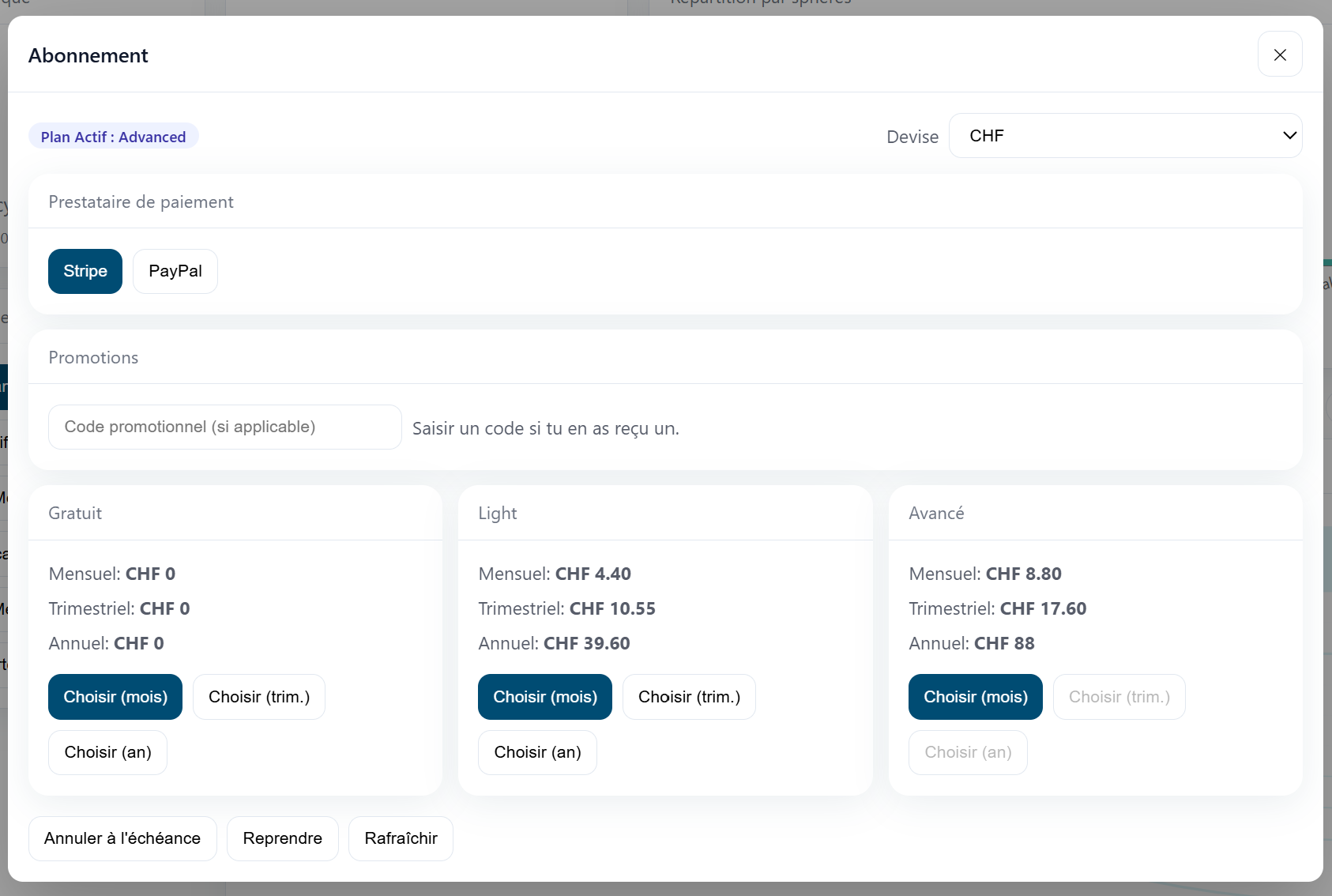 Abonnements et Plans MyTwin
